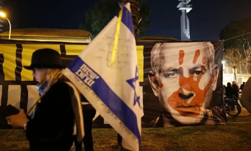 تظاهرات گسترده علیه نتانیاهو در تل‌آویو