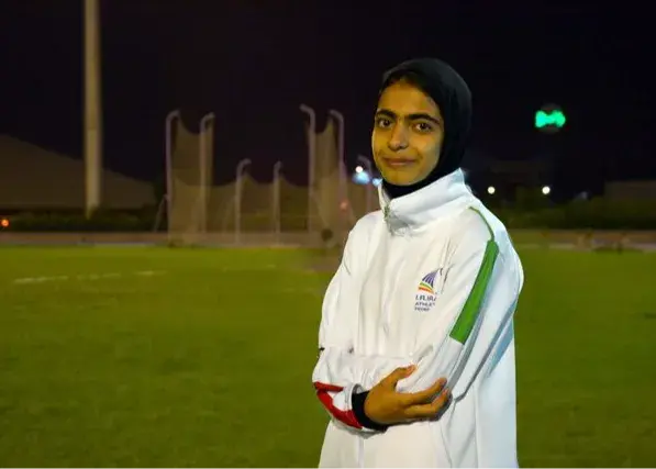 برنز آسیا بر گردن دختر دونده ایران