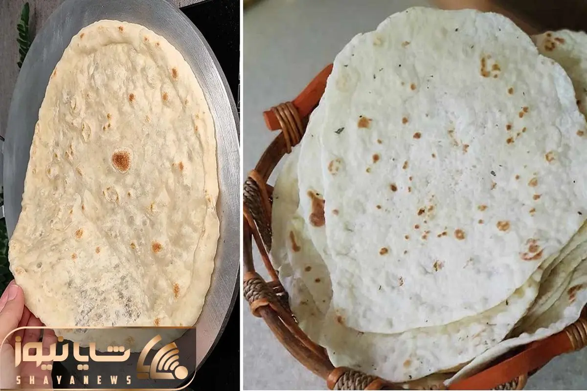 طرز تهیه نان تابه ای ساده / پخت نون لواش خونگی عالی بدون فر در ماهیتابه