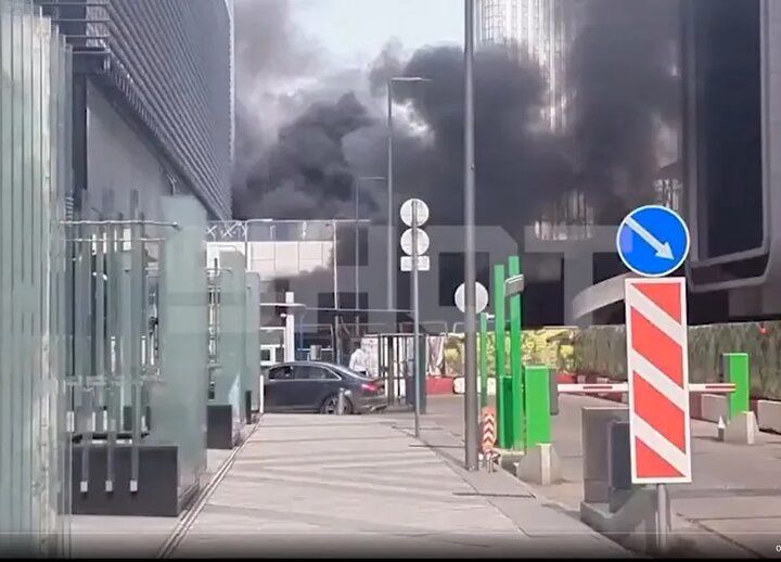 انفجار شدید در پارکینگ یک مرکز خرید + فیلم