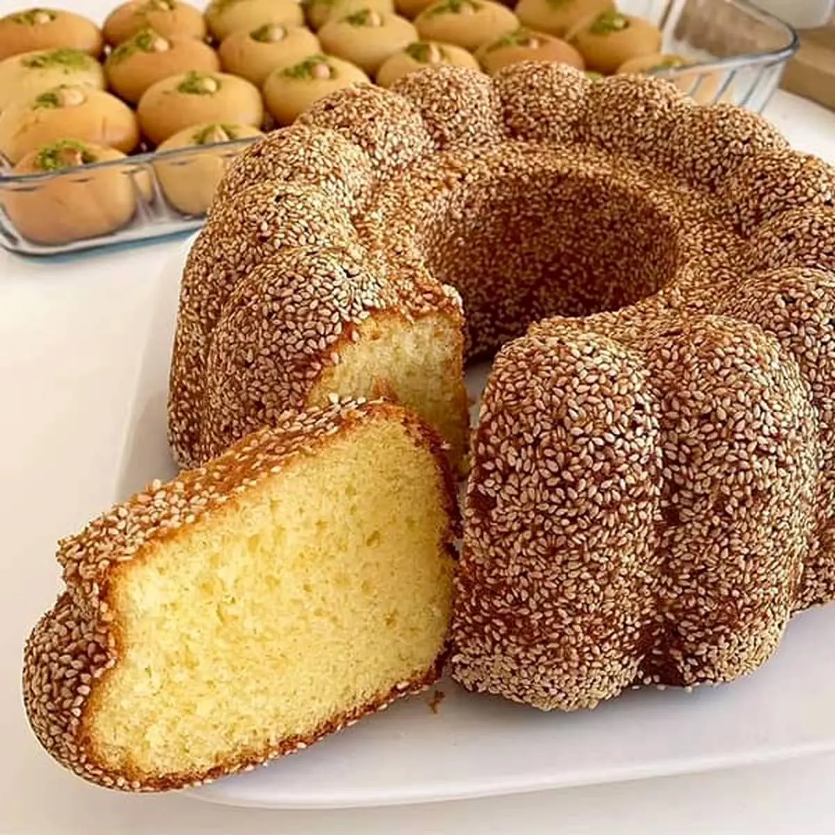 طرز تهیه کیک کنجدی ؛مخصوص صبحانه