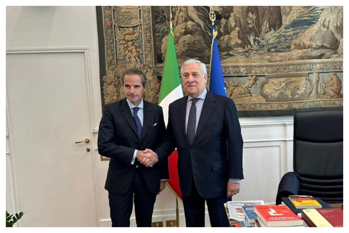 دیدار و رایزنی گروسی با وزیر خارجه ایتالیا در رم