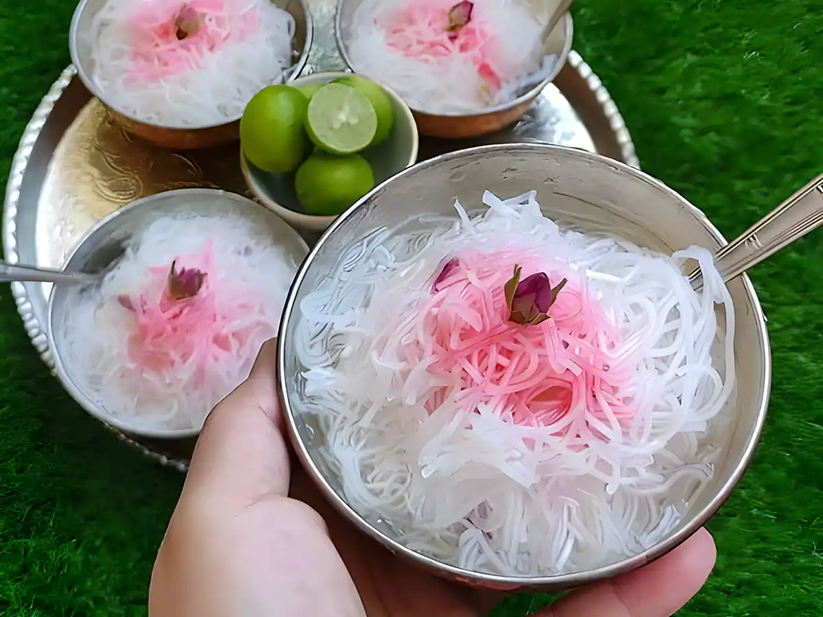 طرز تهیه فالوده خونگی بدون دستگاه | دیگه از بیرون فالوده نخر